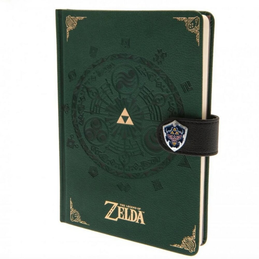 The Legend of Zelda Hardcover Notebook Journal with Shield Snap Closure